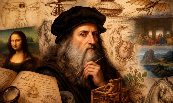 Como Leonardo da Vinci projetou tanques de guerra, helicópteros e submarinos séculos antes de serem sonhados